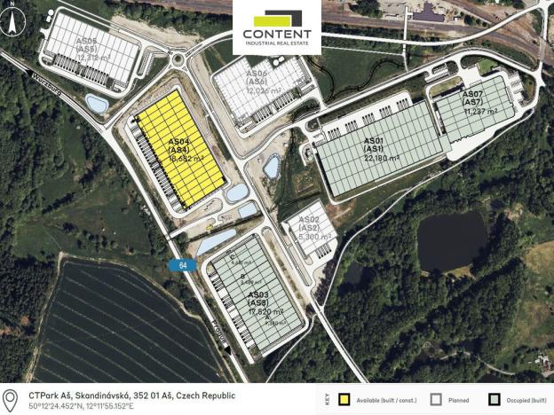 Pronájem výrobních prostor, Aš, 7000 m2