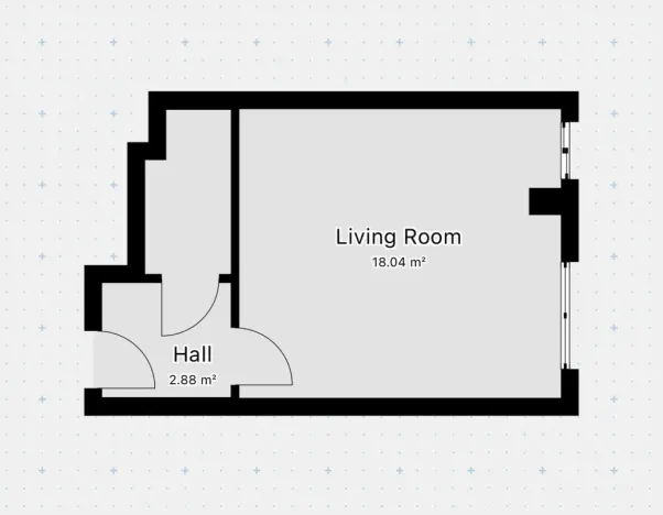 Pronájem bytu 1+kk, Praha - Vinohrady, Perucká, 26 m2