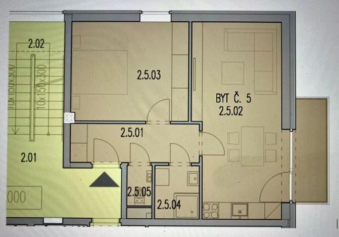 Prodej bytu 2+kk, Bublava, 52 m2