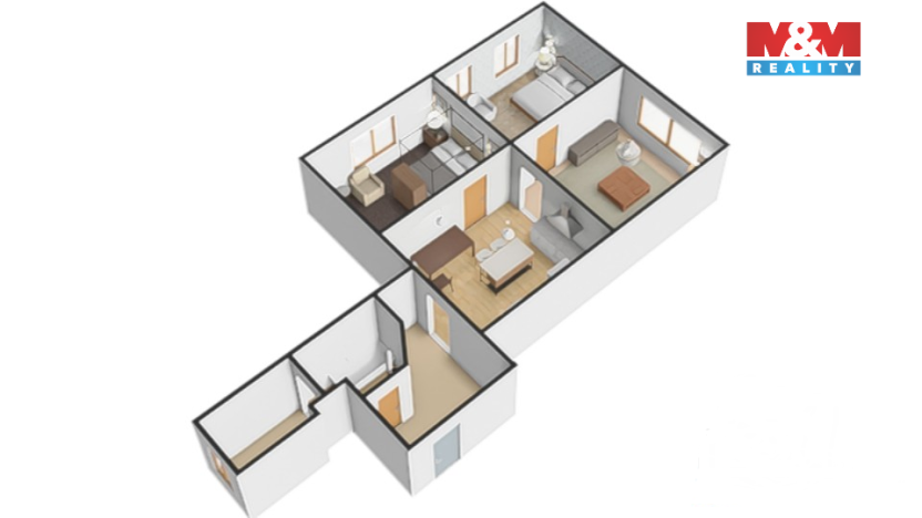 Pronájem bytu 4+kk, Jihlava, Lazebnická, 72 m2