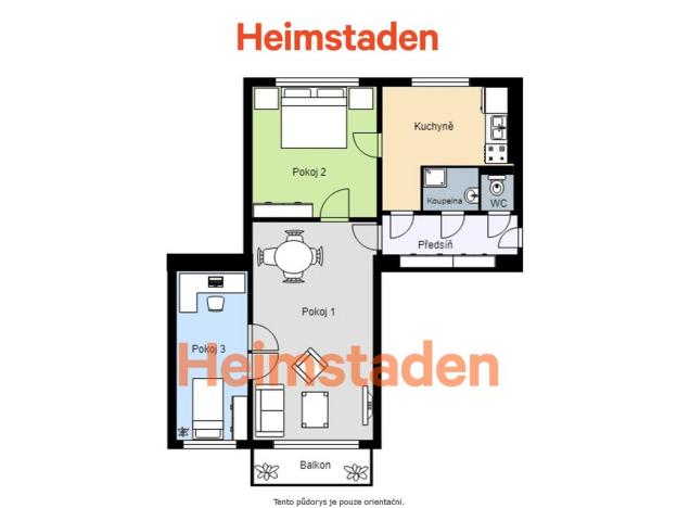Pronájem bytu 3+1, Havířov - Město, Uzavřená, 61 m2