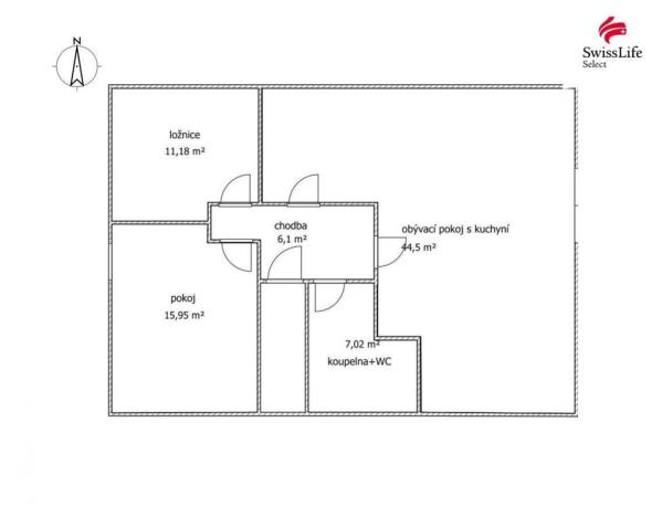 Pronájem bytu 3+kk, Vitiněves, 85 m2