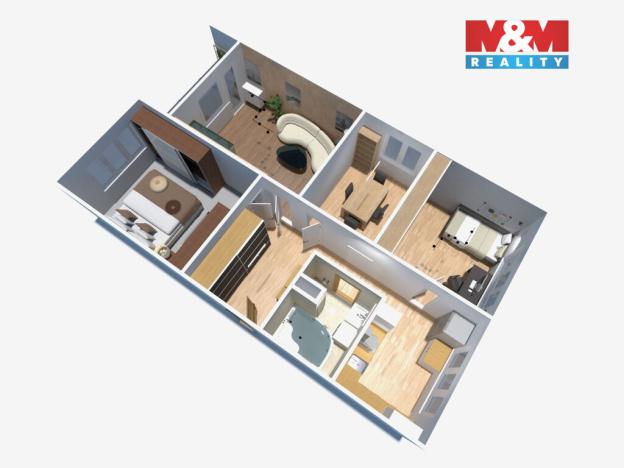 Prodej bytu 4+1, Jirkov, Studentská, 78 m2