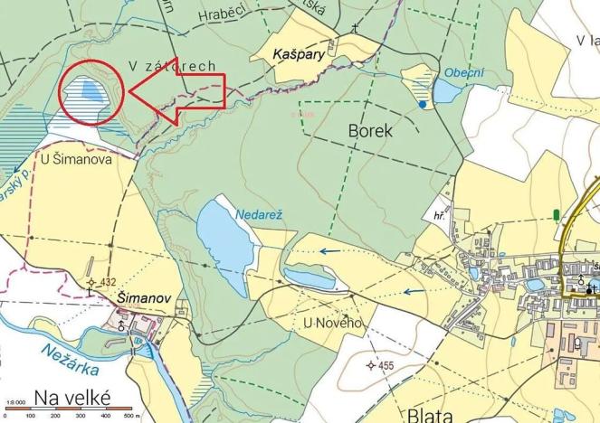 Prodej louky, Hatín, 4317 m2