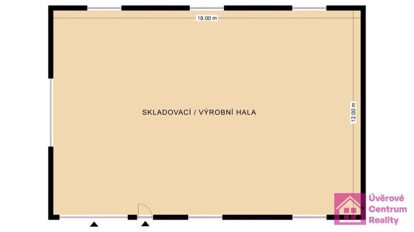 Pronájem skladu, Hodonín, Velkomoravská, 200 m2