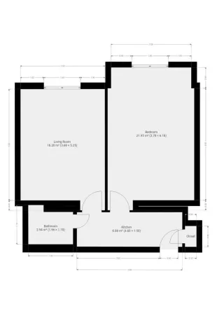 Pronájem bytu 2+1, Praha - Vysočany, Novovysočanská, 56 m2