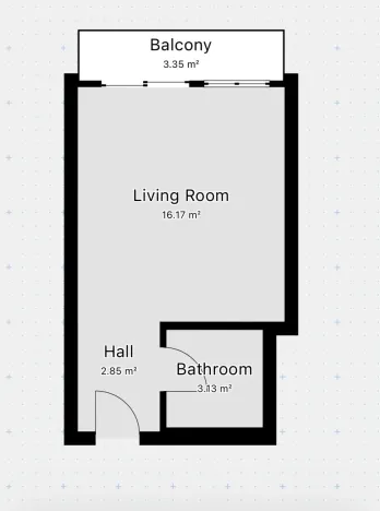 Pronájem bytu 1+kk, Praha - Vysočany, Podnádražní, 22 m2