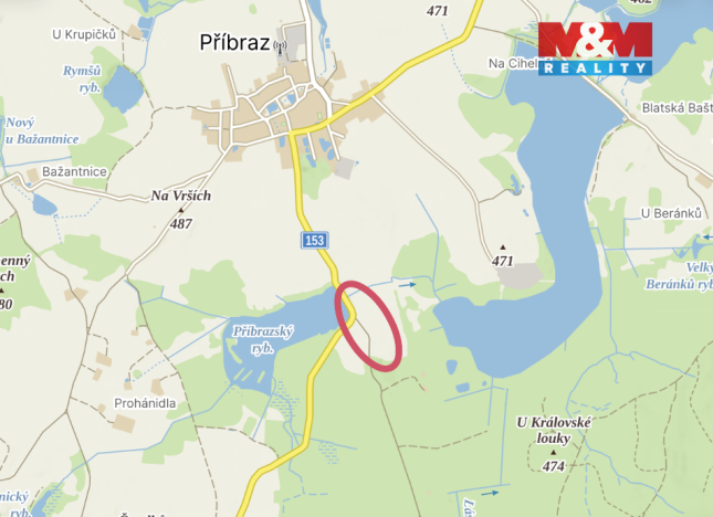 Prodej pole, Příbraz, 12695 m2