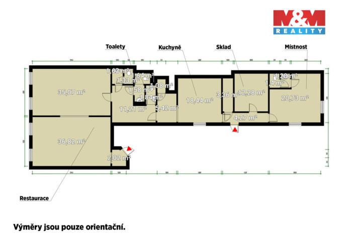 Pronájem restaurace, Rokycany - Střed, Masarykovo náměstí, 173 m2