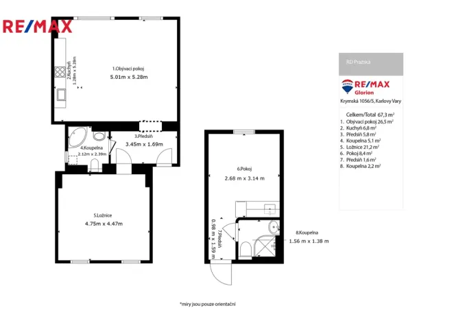 Prodej bytu 2+kk, Karlovy Vary, Ondřejská, 97 m2