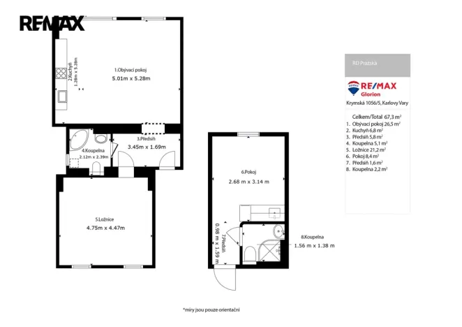 Prodej bytu 2+kk, Karlovy Vary, Ondřejská, 97 m2