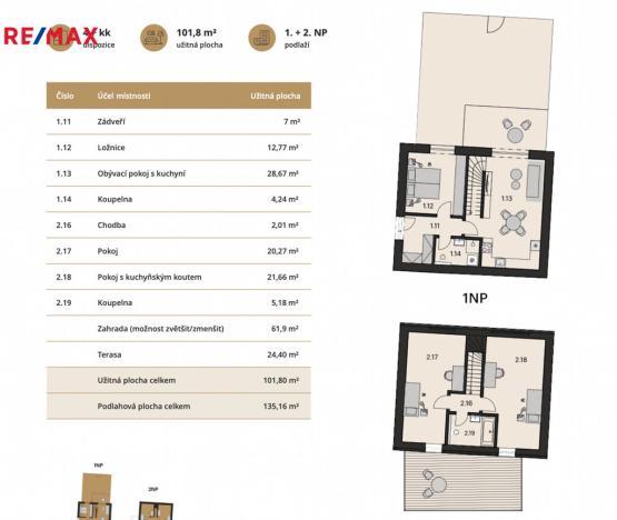 Prodej bytu 4+kk, Brno, Obřanská, 101 m2
