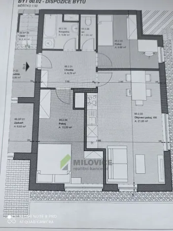 Prodej bytu 3+kk, Milovice, Armádní, 61 m2