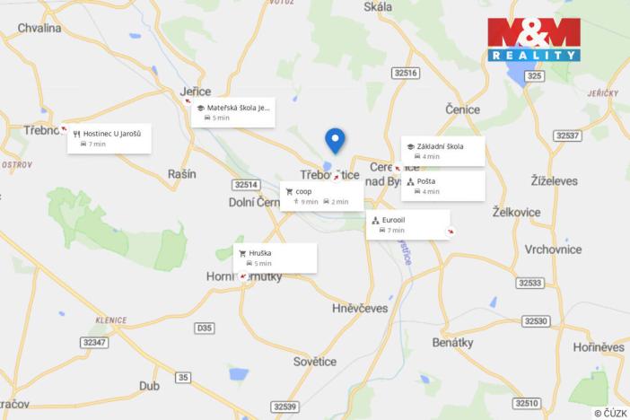 Prodej komerčního pozemku, Cerekvice nad Bystřicí - Třebovětice, 3540 m2