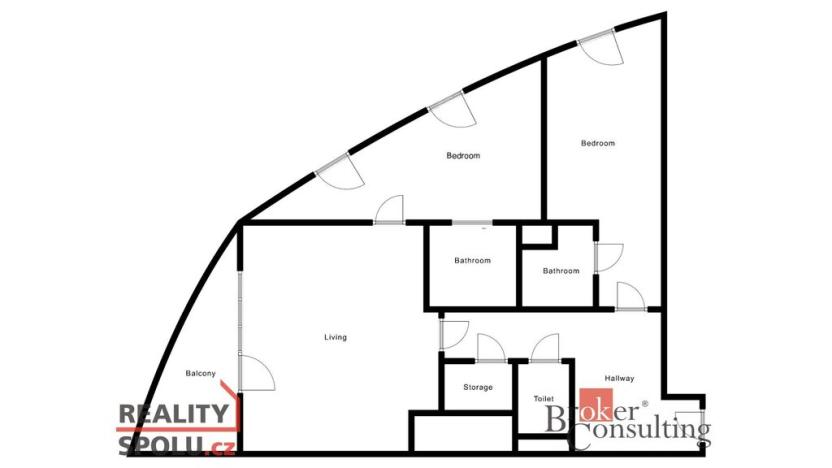 Prodej bytu 3+kk, Praha - Michle, Hodonínská, 86 m2