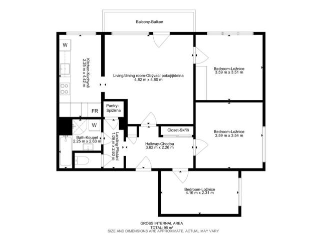 Prodej bytu 4+1, Brno - Líšeň, Josefy Faimonové, 80 m2