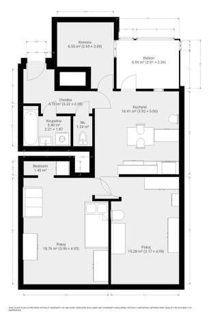 Pronájem bytu 2+1, Brno, Zahradnická, 79 m2