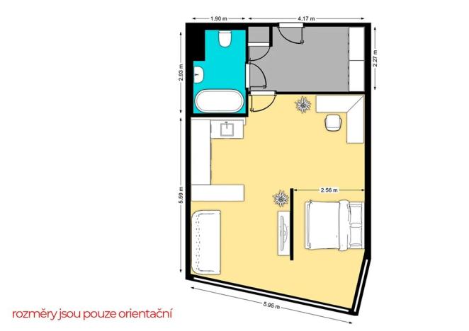 Prodej bytu 2+kk, Praha - Libeň, Na sypkém, 60 m2