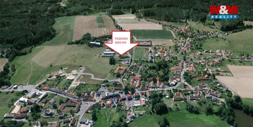 Prodej komerčního pozemku, Albrechtice nad Vltavou, 6003 m2