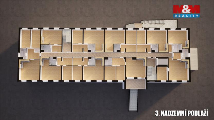 Prodej činžovního domu, Milovice, Topolová, 4261 m2