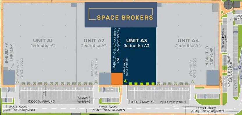 Pronájem skladu, Praha - Malešice, Průmyslová, 4760 m2