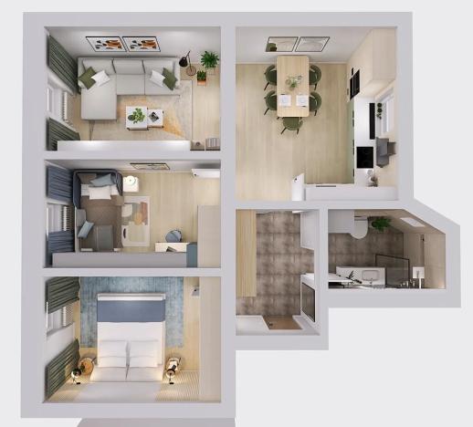 Prodej bytu 3+1, Lomnice, Tišnovská, 67 m2