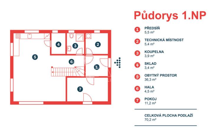 Prodej rodinného domu, Slověnice, 137 m2
