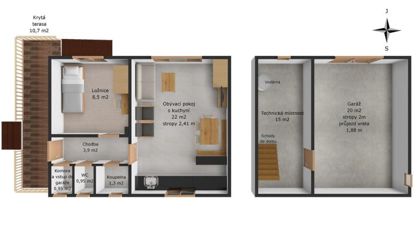 Prodej rodinného domu, Neveklov - Nebřich, 73 m2