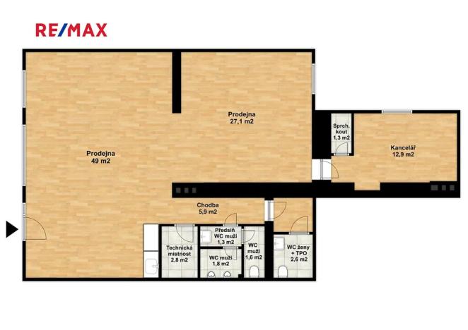 Pronájem obchodního prostoru, Jeseník, 28. října, 106 m2