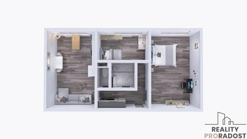 Pronájem bytu 3+kk, Karviná, Čajkovského, 53 m2