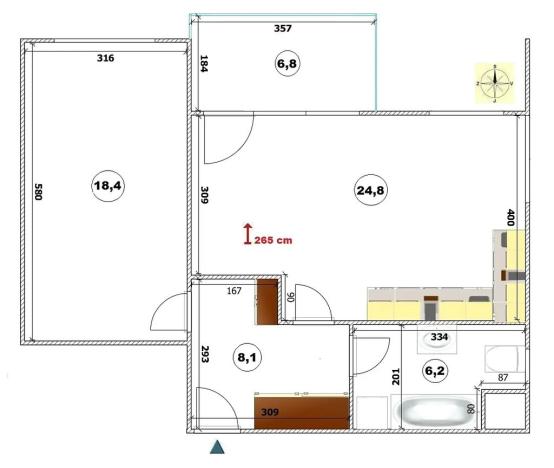 Prodej bytu 2+kk, Praha - Vysočany, Pod Harfou, 63 m2