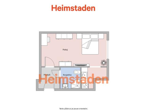 Pronájem bytu 1+kk, Havířov - Město, Uzavřená, 21 m2