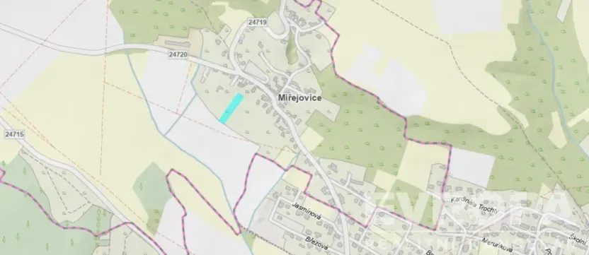 Prodej zahrady, Miřejovice, 2320 m2