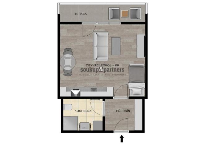 Prodej bytu 2+kk, Praha - Kbely, Sedlářova, 50 m2