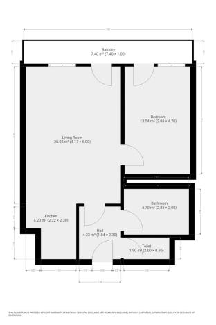 Pronájem bytu 2+kk, Praha - Karlín, Křižíkova, 55 m2