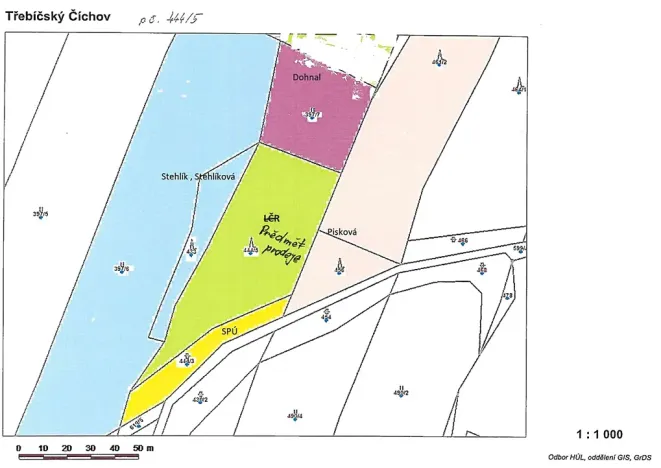 Prodej lesa, Číchov, 3220 m2