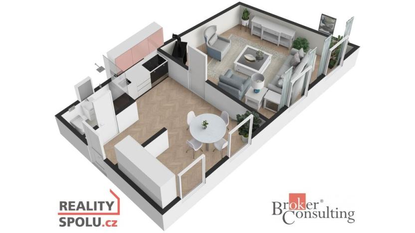 Prodej bytu 2+kk, Uhlířské Janovice, Havlíčkova, 51 m2