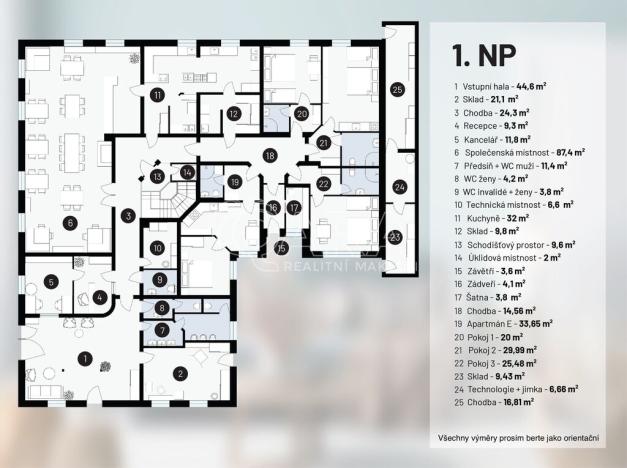 Prodej ubytování, Hlohovec, Na kopci, 1450 m2