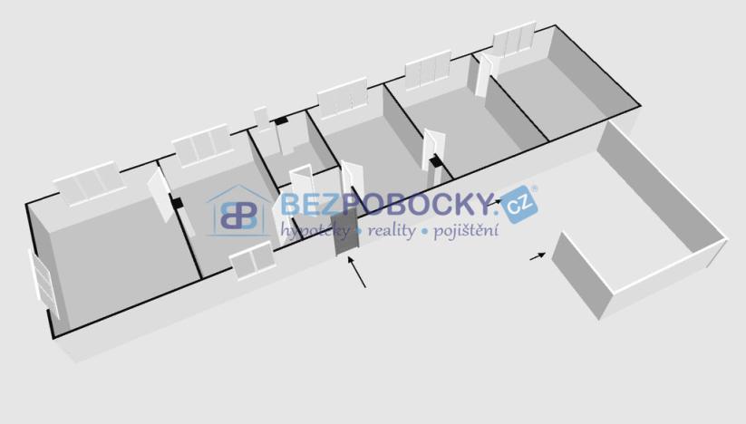 Prodej rodinného domu, Dobronín, Štocká, 102 m2