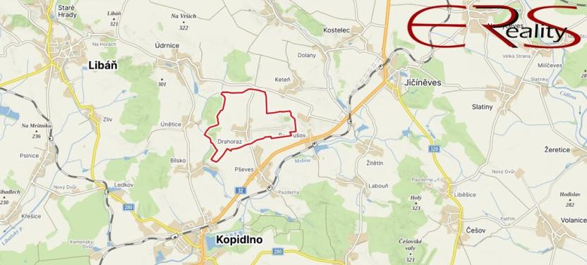 Prodej pole, Kopidlno - Drahoraz, 130500 m2