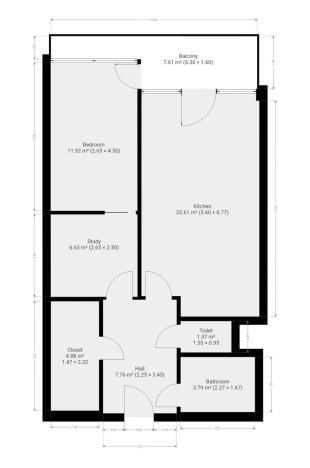 Pronájem bytu 2+kk, Praha - Háje, Steinerova, 63 m2