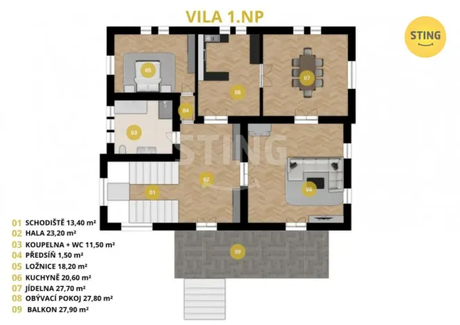 Prodej vily, Luže - Radim, 700 m2