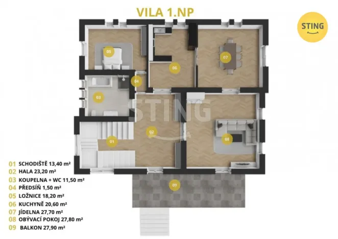 Prodej vily, Luže - Radim, 700 m2