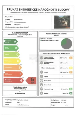 Prodej rodinného domu, Hostín u Vojkovic, 200 m2