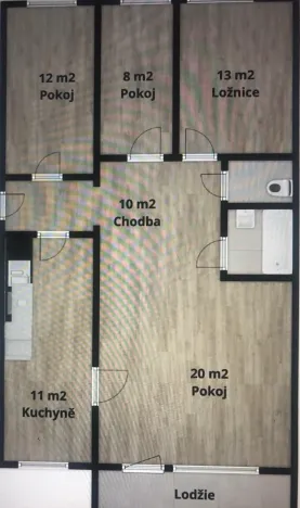 Pronájem bytu 4+1, Praha - Troja, Mazurská, 89 m2