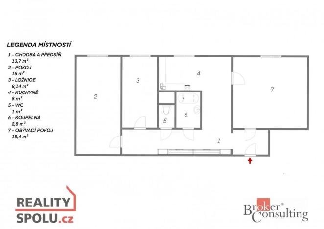 Prodej bytu 3+1, České Budějovice - České Budějovice 2, V. Volfa, 69 m2