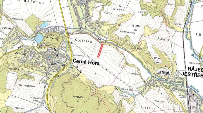 Prodej pole, Černá Hora, 5001 m2