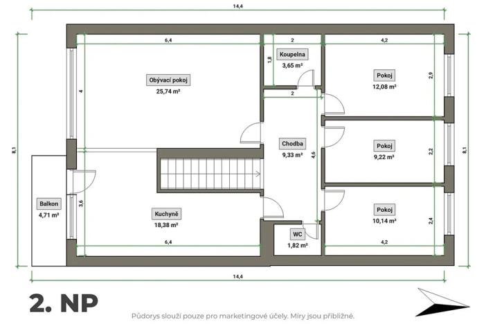 Prodej rodinného domu, Otrokovice, Čechova, 226 m2
