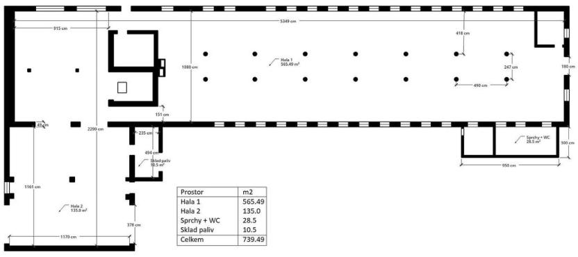 Pronájem výrobních prostor, Zámrsk - Nová Ves, 700 m2