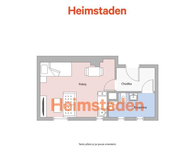 Pronájem bytu 1+kk, Havířov - Šumbark, Slovenského národního povstání, 29 m2